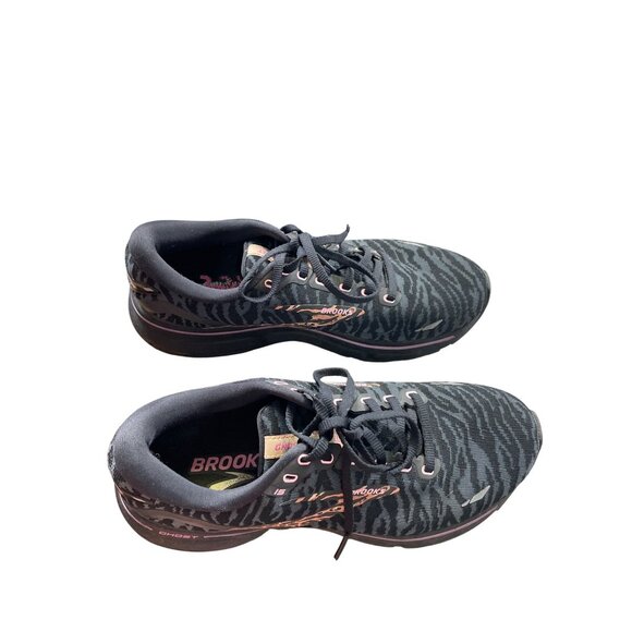 Brooks Ghost 15 woman’s Black Leopard Running Sneakers Shoes Size 9B SKU 8686 - Picture 14 of 14